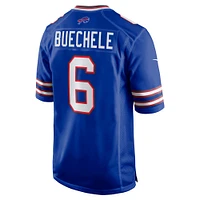 Men's Nike Shane Buechele  Royal Buffalo Bills Team Game Jersey