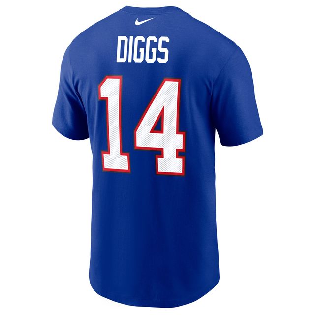 T-shirt Nike Stefon Diggs Royal Buffalo Bills avec nom et numéro pour homme