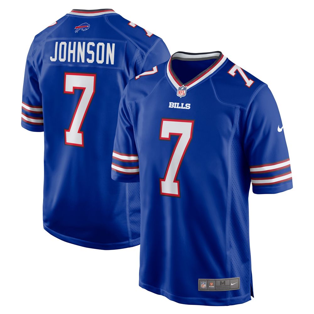 Men's Nike Taron Johnson Royal Buffalo Bills Game Jersey