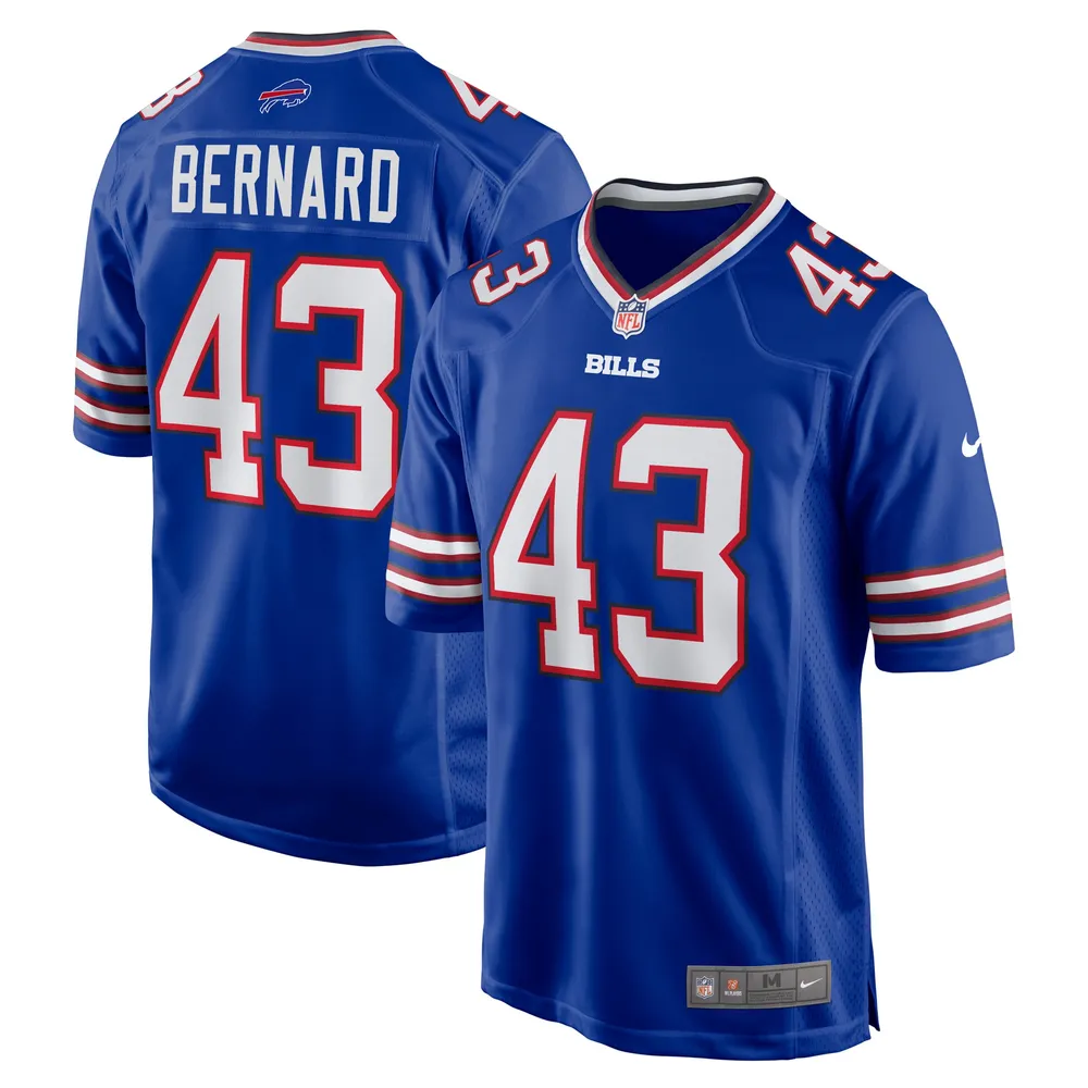 Terrel Bernard Youth Nike Royal Buffalo Bills Custom Game Jersey Size: Small