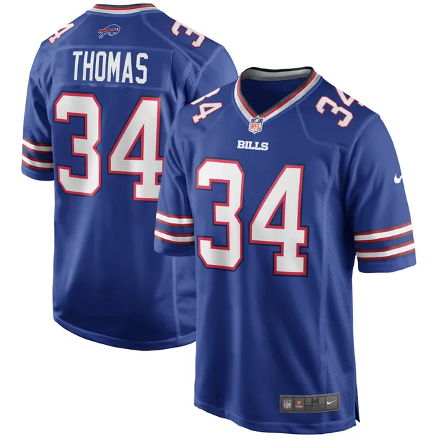 Thurman Thomas Autographed HOF 07 Framed Blue Bills Jersey