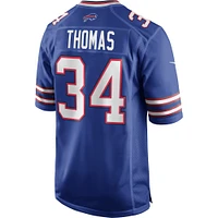 Men's Nike Thurman Thomas Royal Buffalo Bills Game Retired Player Jersey