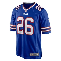 Maillot de match l'équipe Nike Ty Johnson Royal Buffalo Bills pour homme