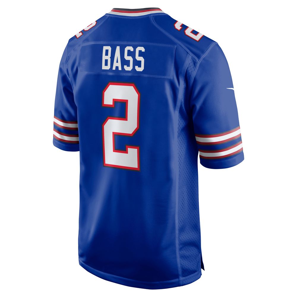 Men's Nike Tyler Bass Royal Buffalo Bills Game Player Jersey