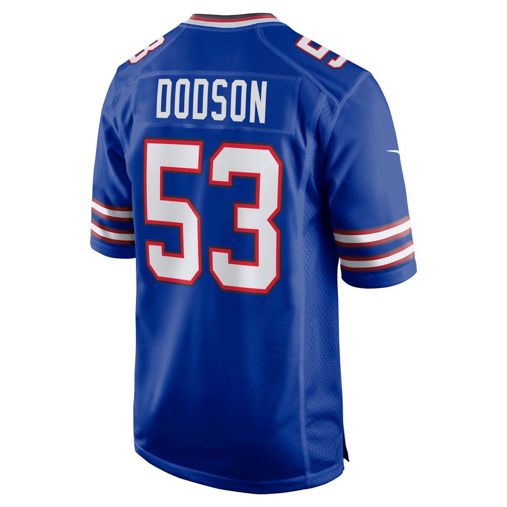 Men's Nike Tyrel Dodson Royal Buffalo Bills Game Player Jersey