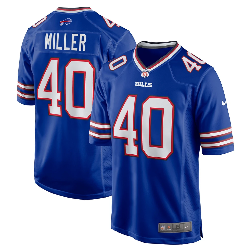 Maillot de match Nike Von Miller Royal Buffalo Bills pour homme