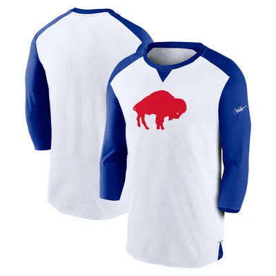 Nike /light Blue Kansas City Royals Rewind 3/4-sleeve T-shirt At