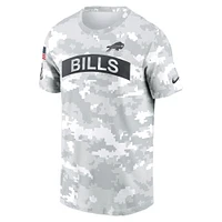 T-shirt de performance Nike Buffalo Bills 2024 Salute To Service pour homme, blanc, grande taille