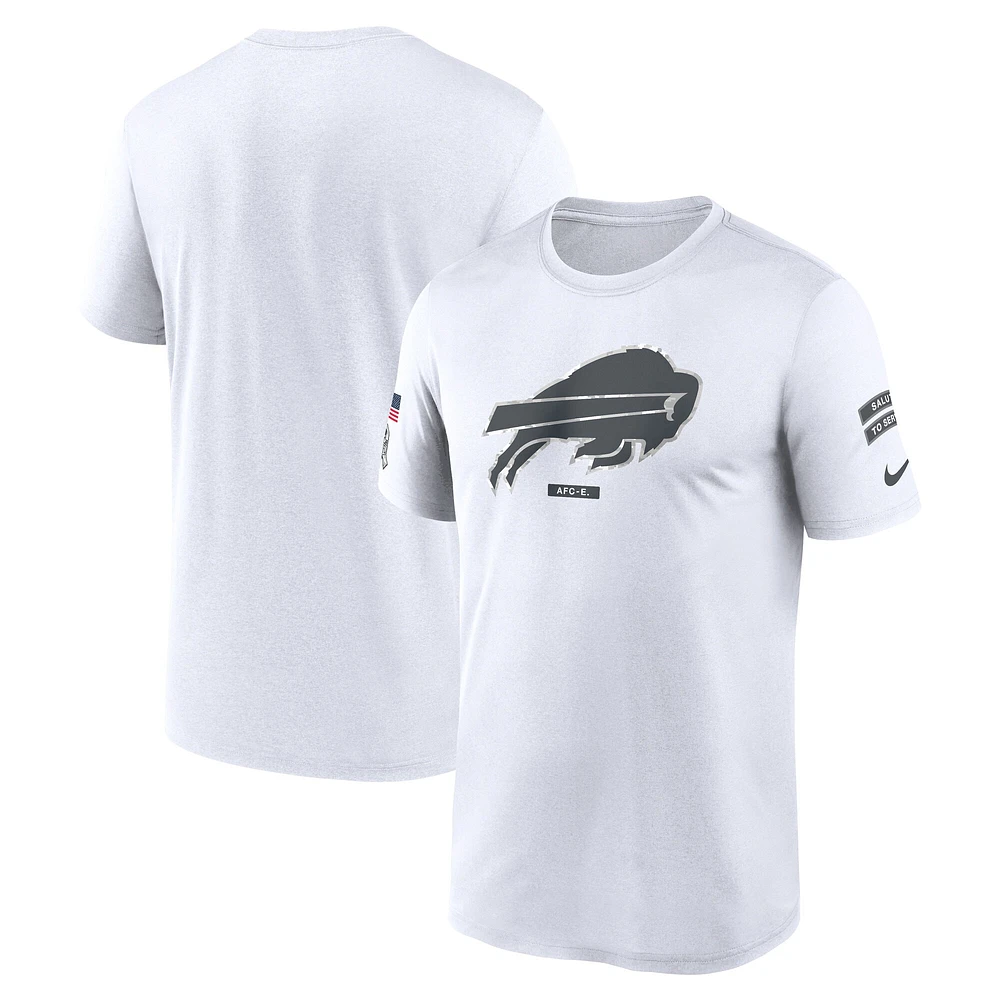 T-shirt Nike Buffalo Bills 2024 Salute To Service Legend Performance pour homme blanc