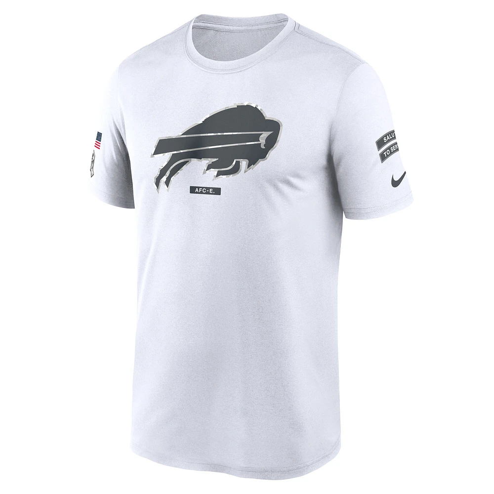 T-shirt Nike Buffalo Bills 2024 Salute To Service Legend Performance pour homme blanc