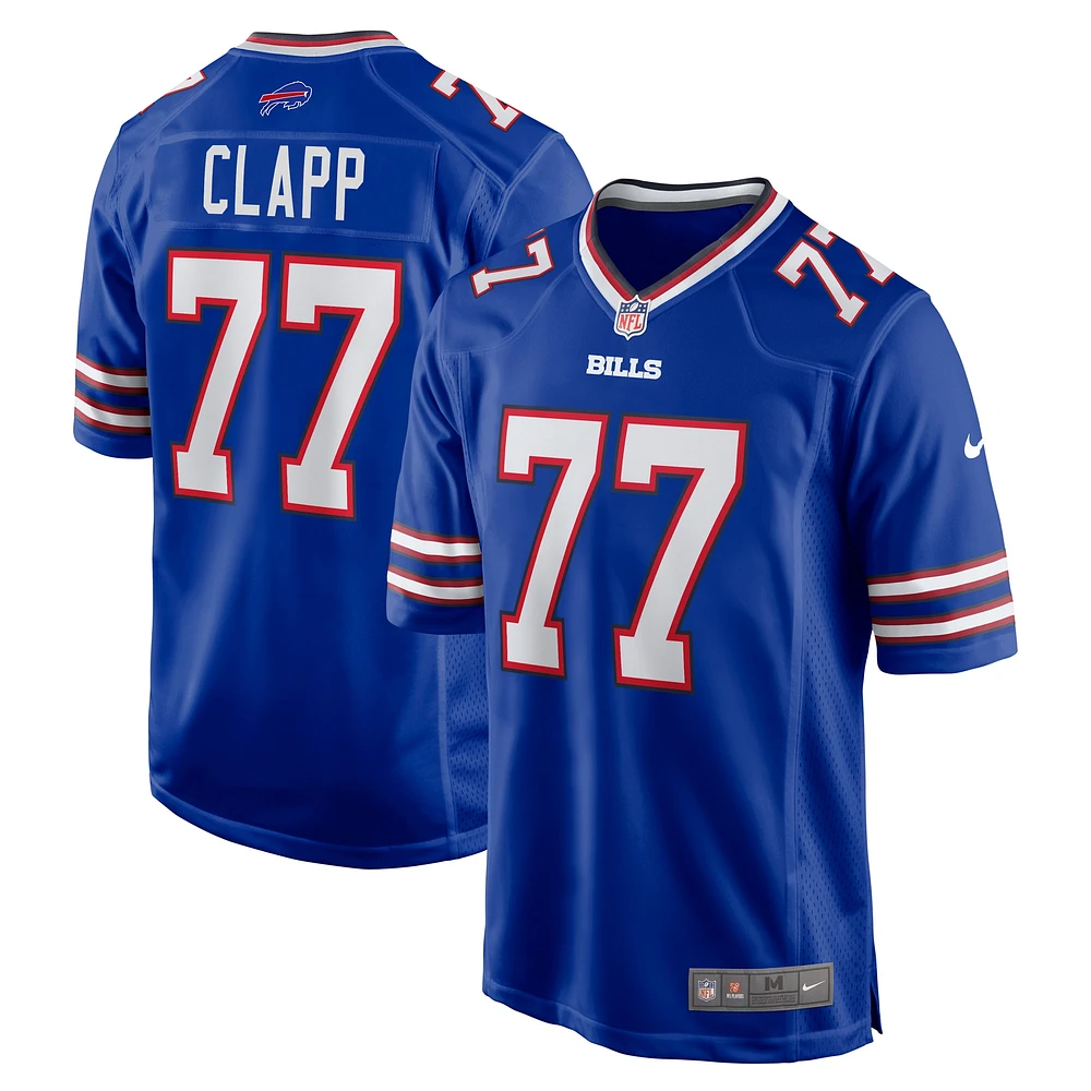 Men's Nike Will Clapp  Royal Buffalo Bills Game Jersey