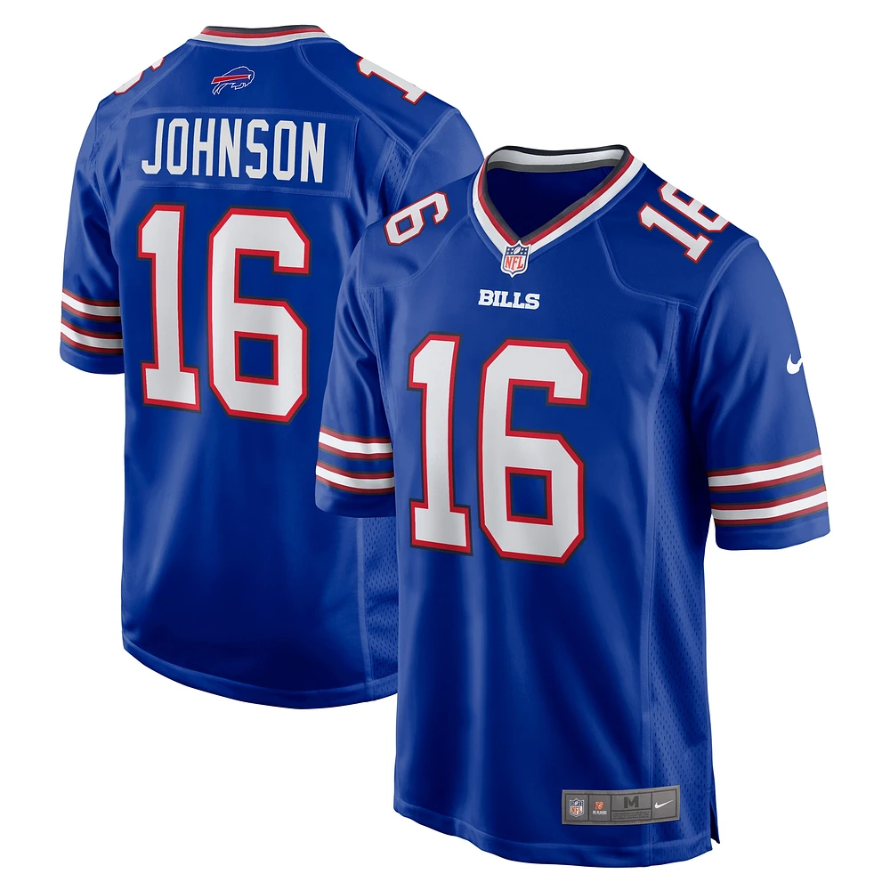 Men's Nike Xavier Johnson  Royal Buffalo Bills Game Jersey