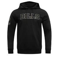 Sweat à capuche classique en chenille Pro Standard pour homme Buffalo Bills noir