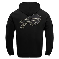 Sweat à capuche classique en chenille Pro Standard pour homme Buffalo Bills noir
