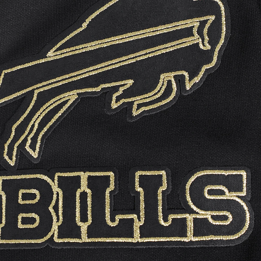 Sweat à capuche classique en chenille Pro Standard pour homme Buffalo Bills noir