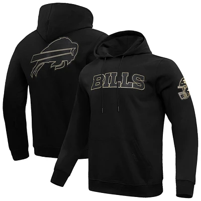 Sweat à capuche classique en chenille Pro Standard pour homme Buffalo Bills noir