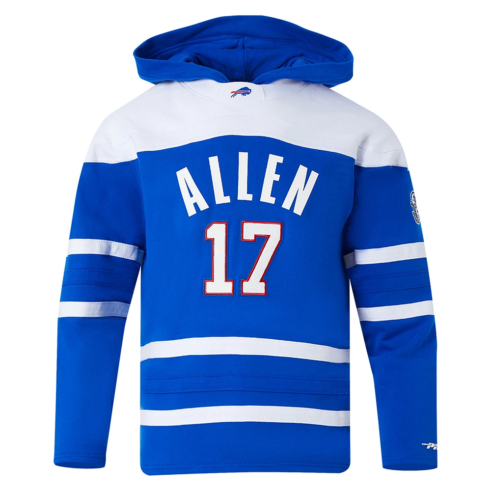 Sweat à capuche classique Pro Standard Josh Allen Royal Buffalo Bills pour homme