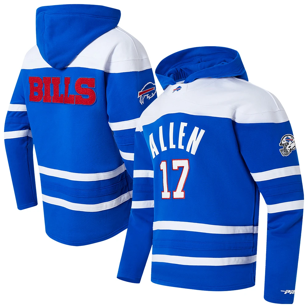 Men's Pro Standard Josh Allen Royal Buffalo Bills Classic Pullover Hoodie