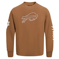 Men's Pro Standard Josh Allen Brown Buffalo Bills Pullover Crewneck Sweatshirt