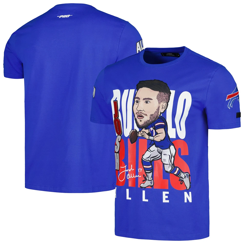 Men's Pro Standard Josh Allen Royal Buffalo Bills Avatar Remix Player Graphic T-Shirt