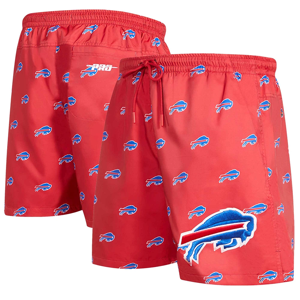 Short Pro Standard Buffalo Bills rouge à imprimé mini logo pour homme