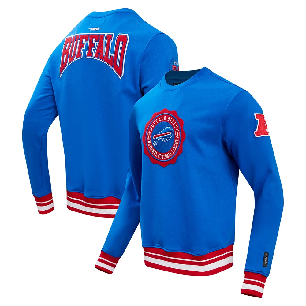 Sweat-shirt Pro Standard Royal Buffalo Bills Crest Emblem pour hommes