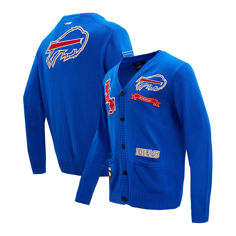 Cardigan boutonné Pro Standard Royal Buffalo Bills Prep pour hommes