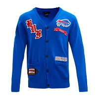 Cardigan boutonné Pro Standard Royal Buffalo Bills Prep pour hommes
