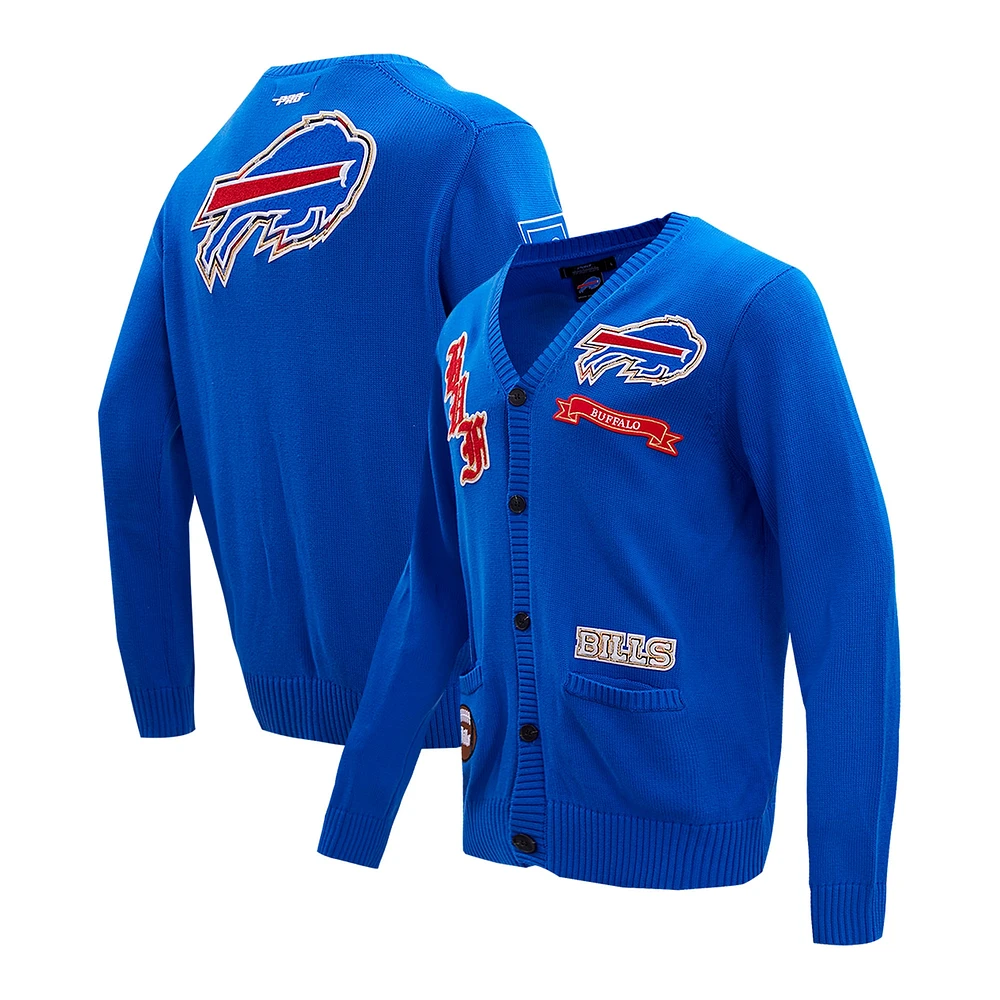 Cardigan boutonné Pro Standard Royal Buffalo Bills Prep pour hommes