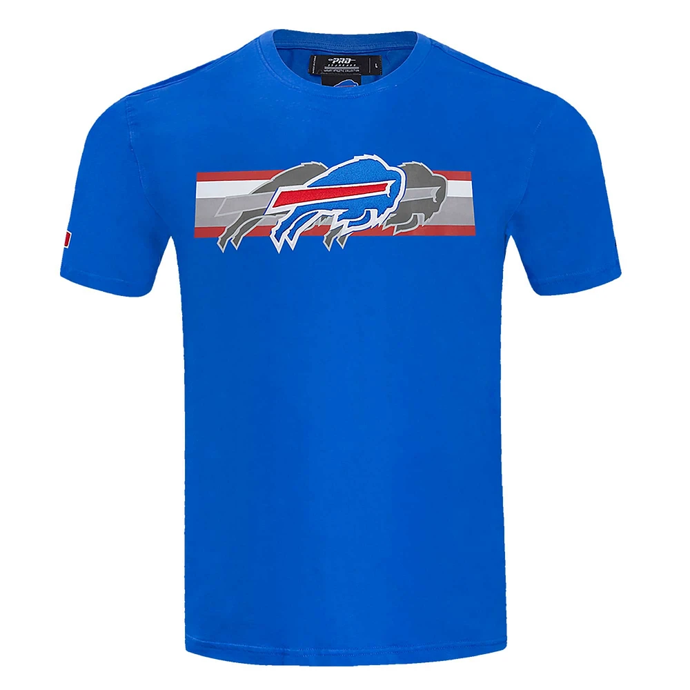 Men's Pro Standard Royal Buffalo Bills Retro Striper T-Shirt