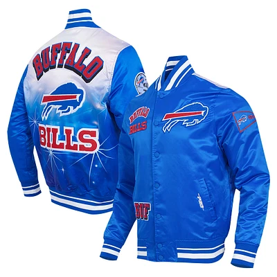 Veste à boutons-pression en satin sublimé Pro Standard Royal Buffalo Bills pour homme