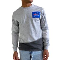 Men's Refried Apparel Gray Buffalo Bills Sustainable Angle Long Sleeve T-Shirt