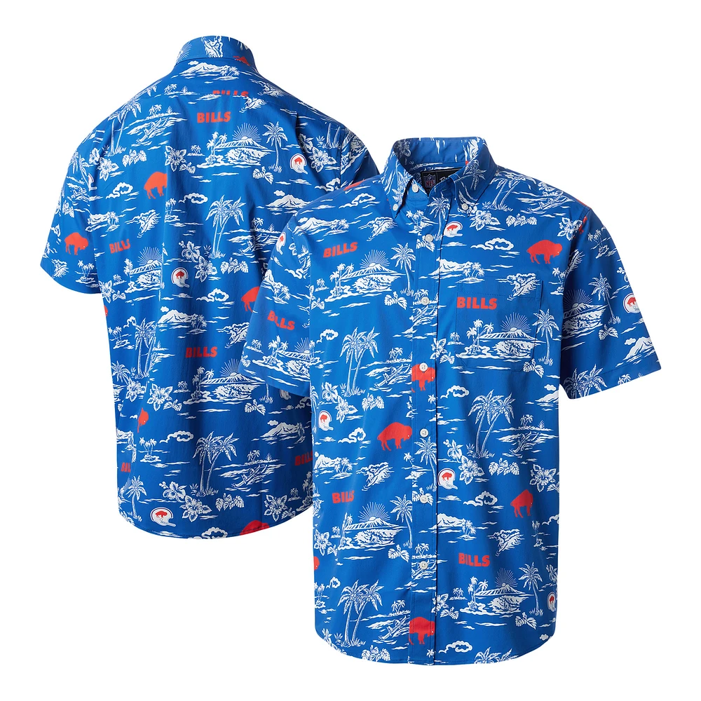 Chemise boutonnée à imprimé Kekai Reyn Spooner Royal Buffalo Bills pour homme