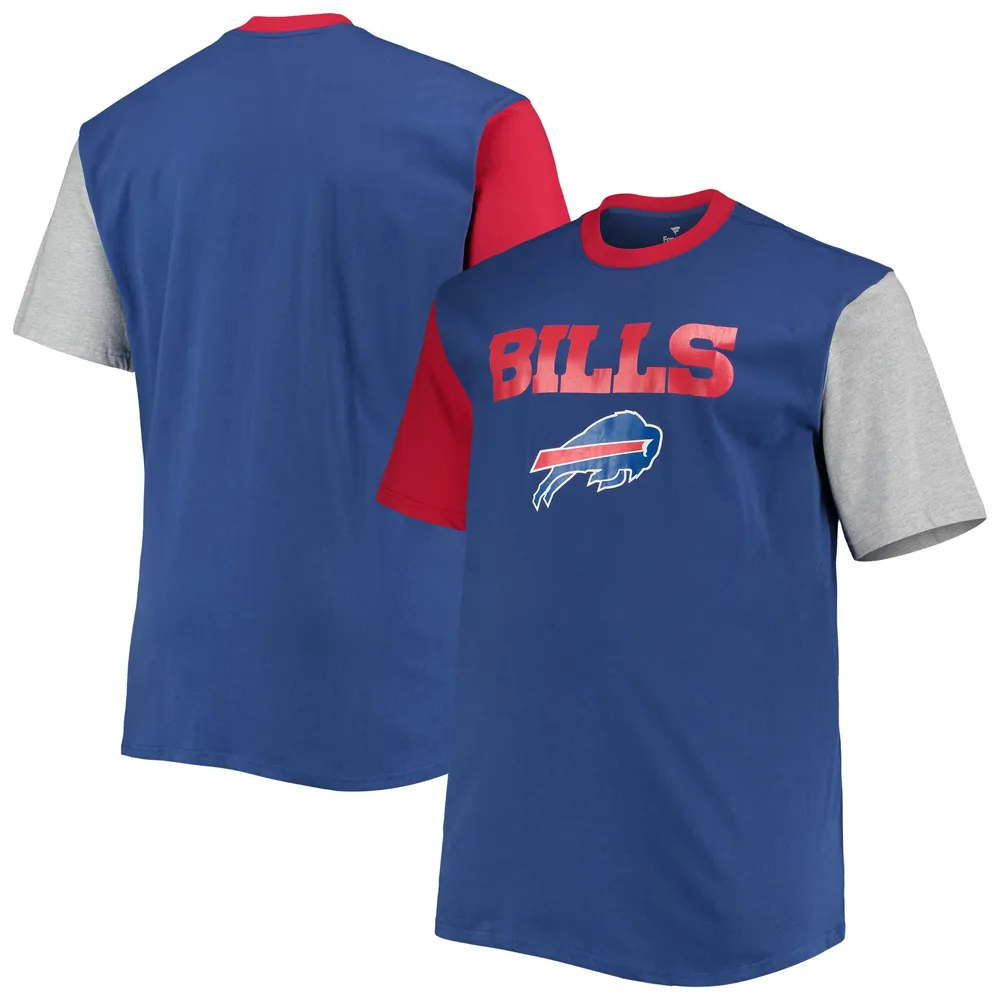 Buffalo Bills Big & Tall Colorblocked T-Shirt - Royal/Red