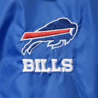 Veste coupe-vent à boutons-pression raglan classique Royal Buffalo Bills Coaches pour homme