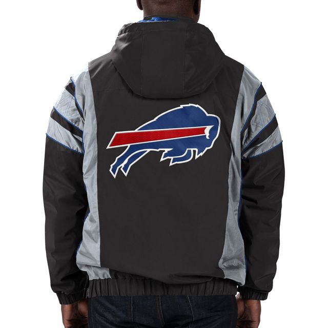 Starter Men's Starter Black Buffalo Bills Thursday Night Lights Hoodie -  Half-Zip Jacket