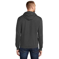 Men's Starter  Charcoal Buffalo Bills Arch Over Logo Pullover Hoodie