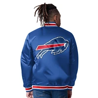 Men's Starter  Royal/Red Buffalo Bills Closer Reversible Satin Full-Snap Jacket