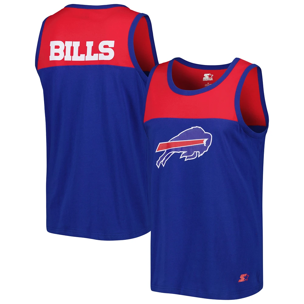 Débardeur Starter Royal/Rouge Buffalo Bills Logo Touchdown pour homme