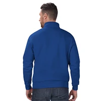 Men's Starter Royal Buffalo Bills Classic Quarter-Zip Pullover Sweatshirt