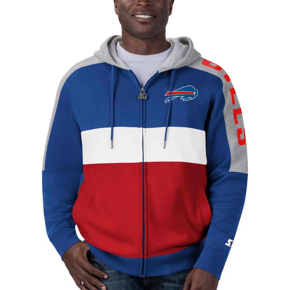 Men's Antigua Black Buffalo Bills Team Quarter-Zip Pullover Top in