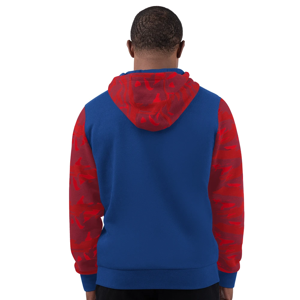 Sweat à capuche zippé pour homme Starter Royal Buffalo Bills Thursday Night Gridiron