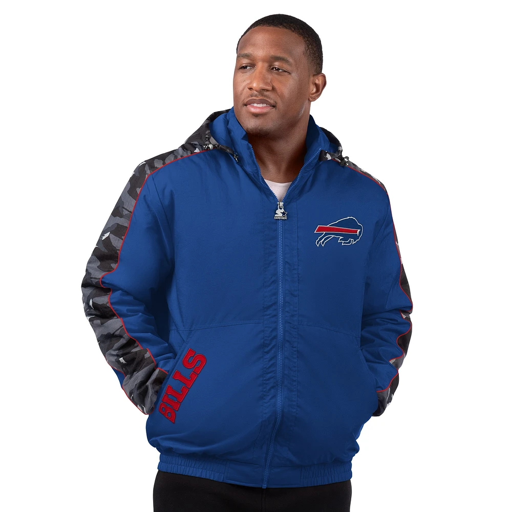 V100072 Bills à STARTER Veste capuche entièrement zippée pour homme Thursday Night Gridiron JACMENMID LS400257 #2