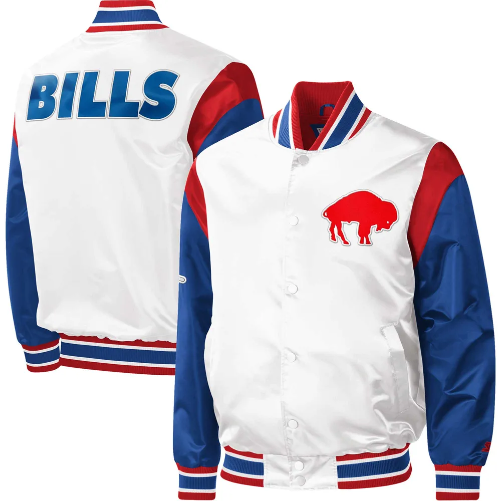 Starter Men's Starter White Buffalo Bills Warm Up Pitch Full-Snap - Varsity  Jacket