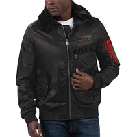 Veste en satin entièrement zippée pour homme Starter x Ty Mopkins Buffalo Bills Black History Month