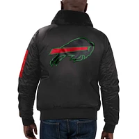 Veste en satin entièrement zippée pour homme Starter x Ty Mopkins Buffalo Bills Black History Month