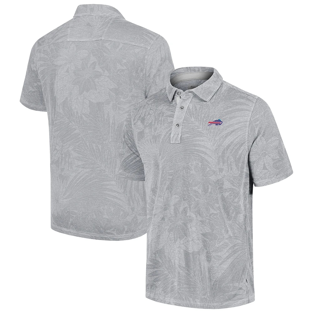 Polo Tommy Bahama gris pour homme Buffalo Bills Big & Tall Santiago Paradise