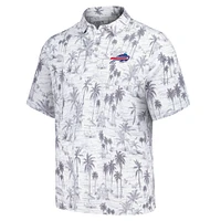 Men's Tommy Bahama Gray Buffalo Bills Cabana Shores IslandZone Tri-Blend Polo