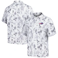 Men's Tommy Bahama Gray Buffalo Bills Cabana Shores IslandZone Tri-Blend Polo