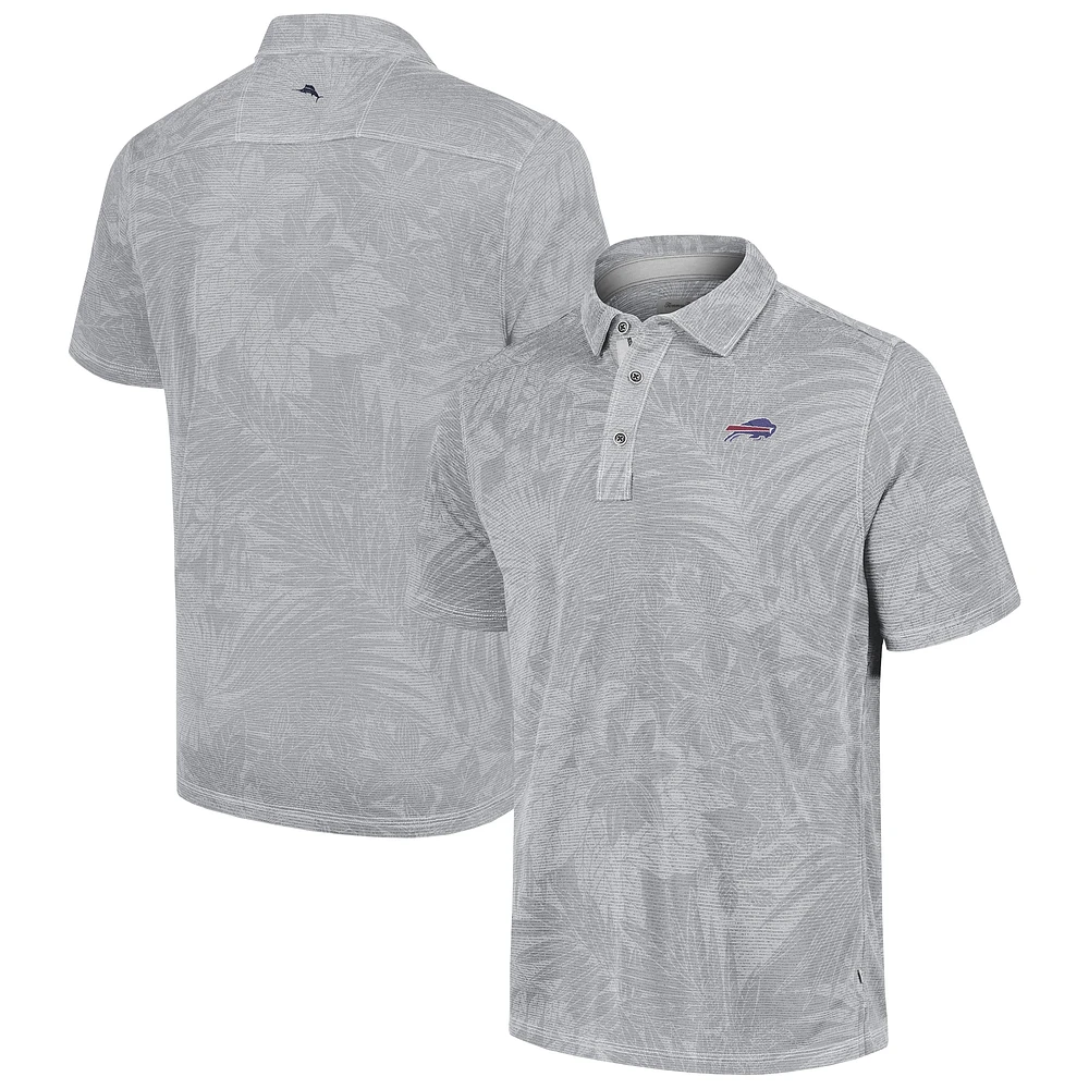 Polo Tommy Bahama gris Buffalo Bills Sport Santiago Paradise pour hommes